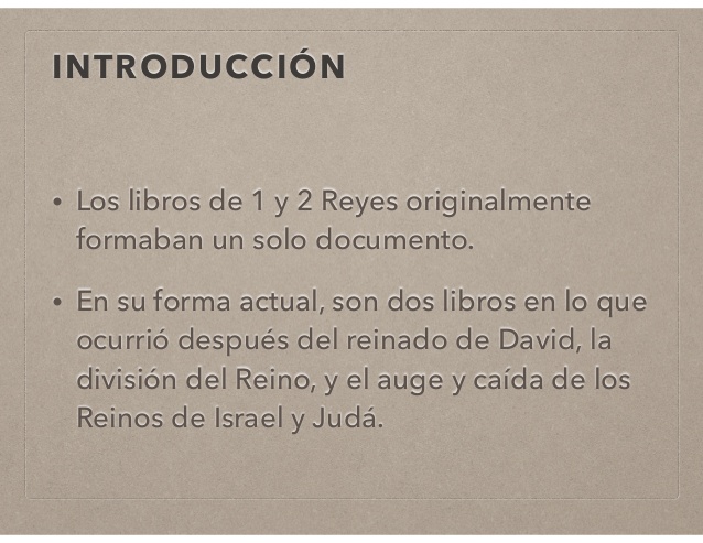 2 Reyes – Introducción