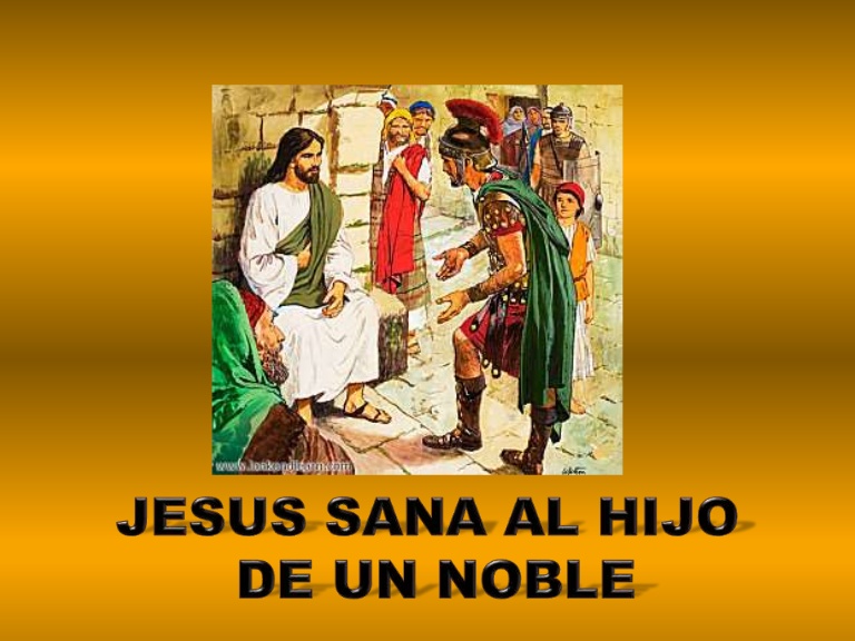 Jesús sana al hijo de los nobles