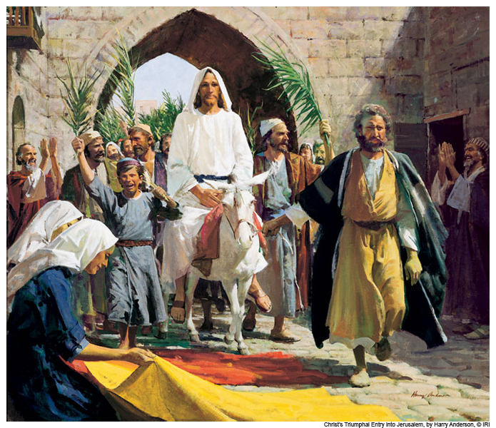 La entrada victoriosa de Jesús en Jerusalén