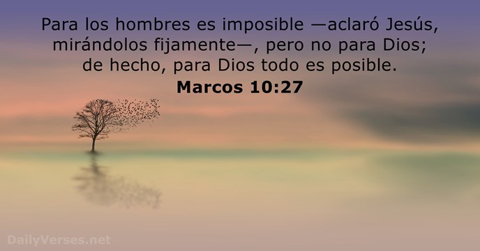 lema para jovenes cristianos Nada es imposible con Dios Versículos de la Biblia